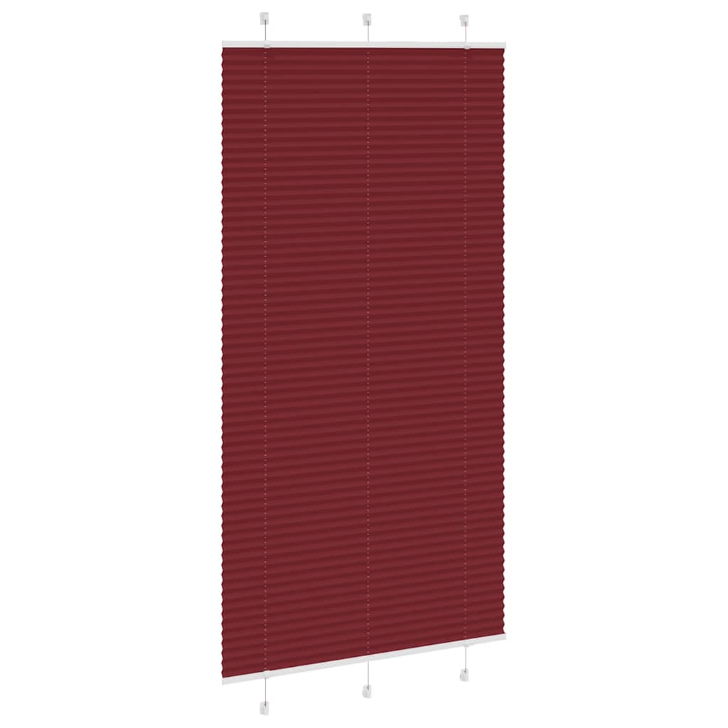 Store plissé rouge bordeaux 110x200 cm Largeur du tissu 109,4 cm Polyester