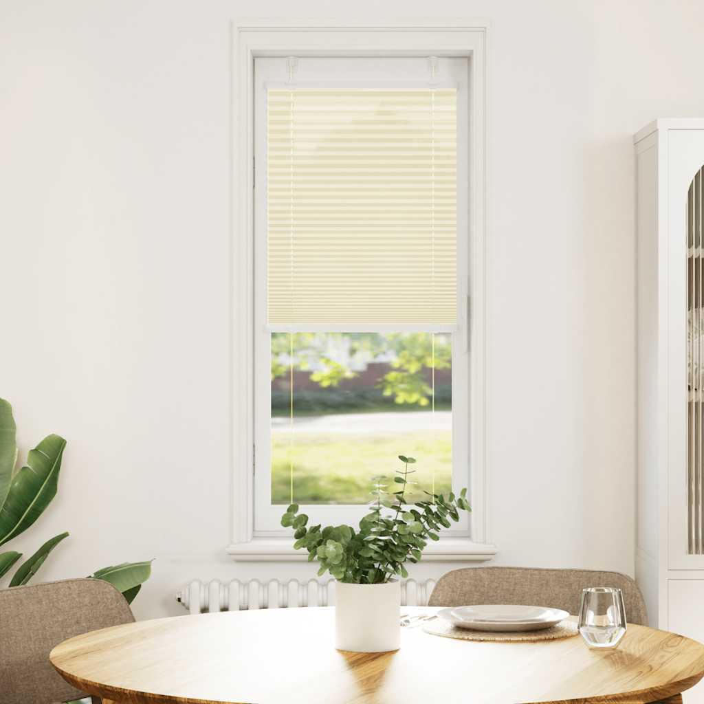 Pleated blind cream 40x100 cm fabric width 39.4 cm polyester