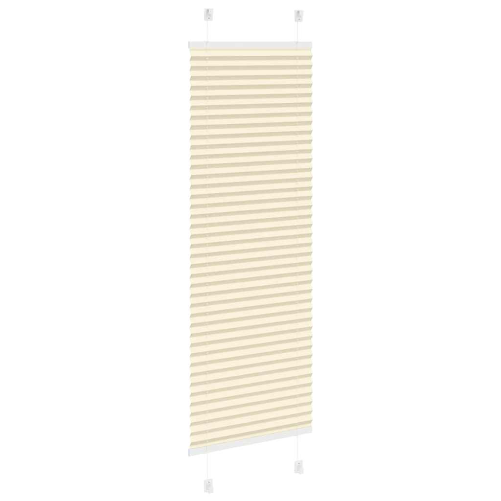 Pleated blind cream 40x100 cm fabric width 39.4 cm polyester