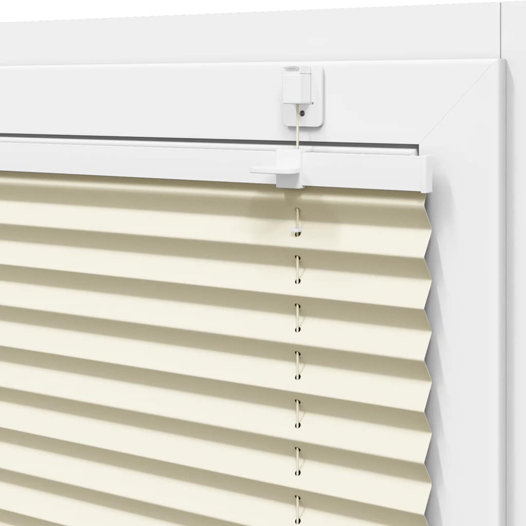 Store plissé crème 50x100 cm largeur tissu 49,4 cm polyester