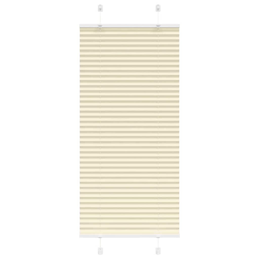 Store plissé crème 65x100 cm largeur du tissu 64,4 cm polyester