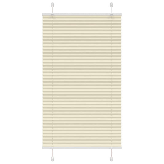 Pleated blind Cream 80x100 cm Fabric width 79.4 cm Polyester