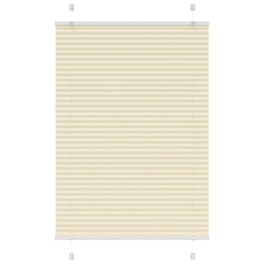 Store plissé crème 90x100 cm largeur tissu 89,4 cm polyester