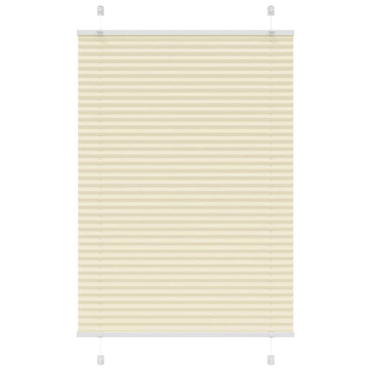 Pleated blind cream 90x100 cm fabric width 89.4 cm polyester