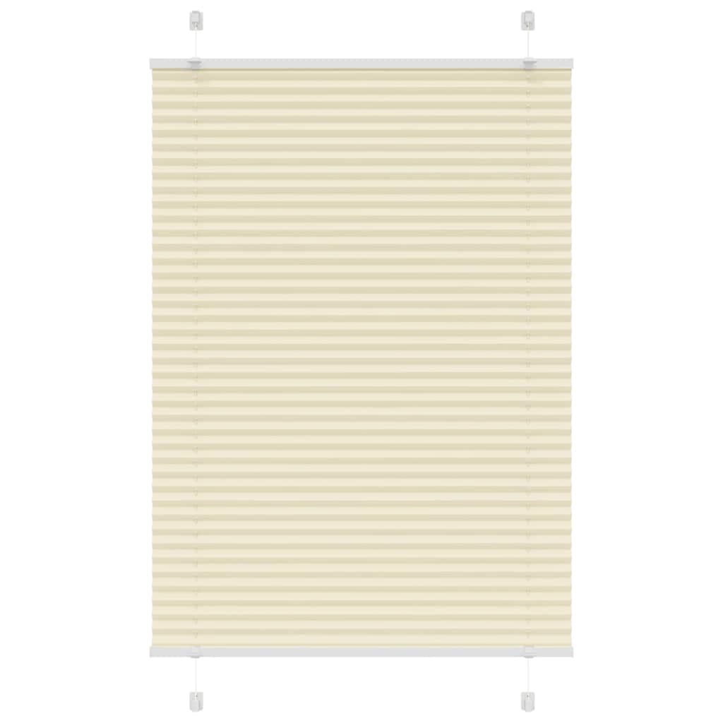 Store plissé crème 95x100 cm largeur du tissu 94,4 cm polyester