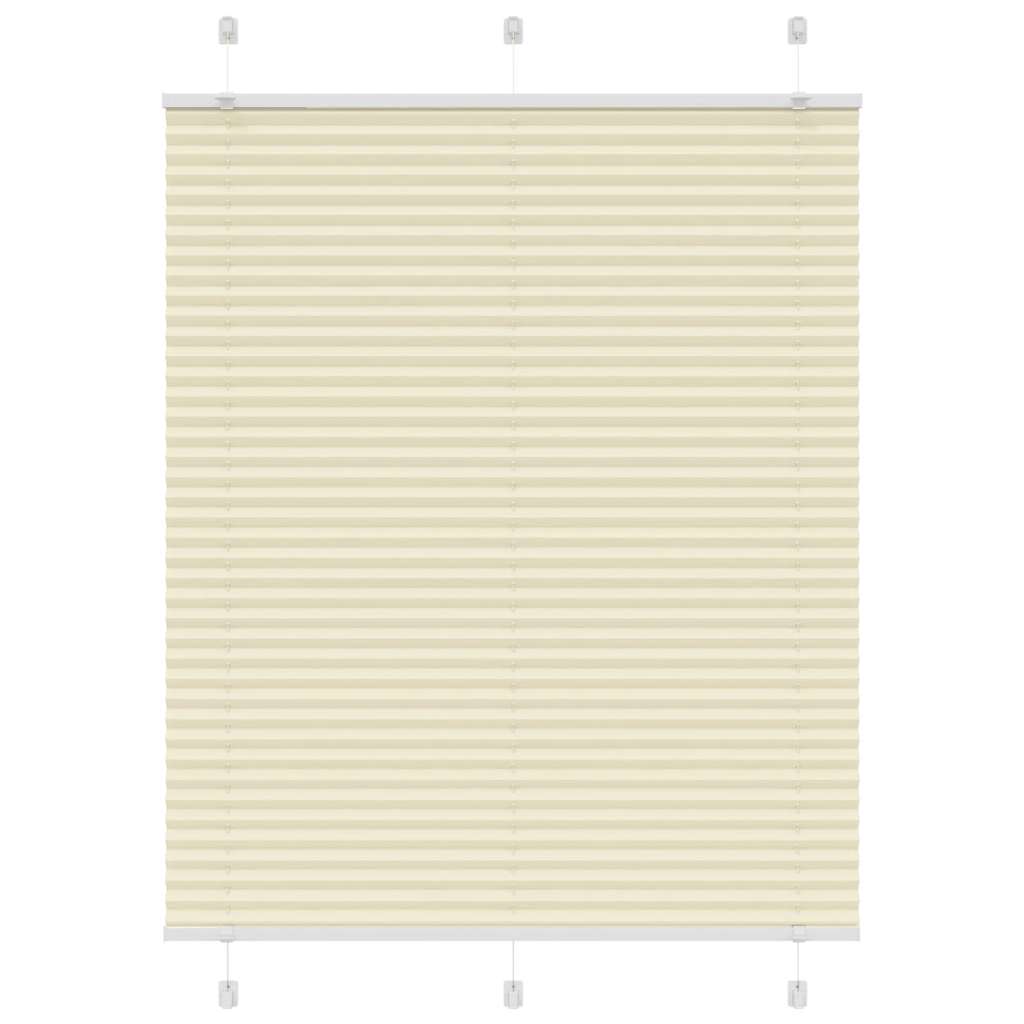 Store plissé crème 105x100 cm largeur tissu 104,4 cm polyester