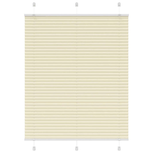 Pleated Blind Cream 105x100 cm Fabric Width 104.4 cm Polyester