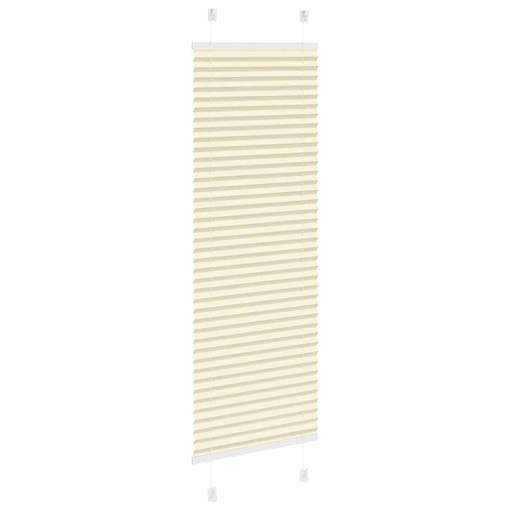 Store plissé crème 40x150 cm Largeur tissu 39,4 cm Polyester
