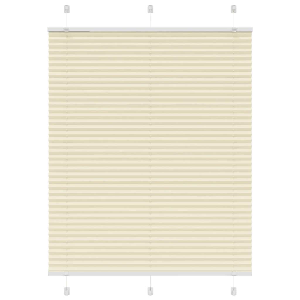 Pleated blind cream 110x150 cm fabric width 109.4 cm polyester