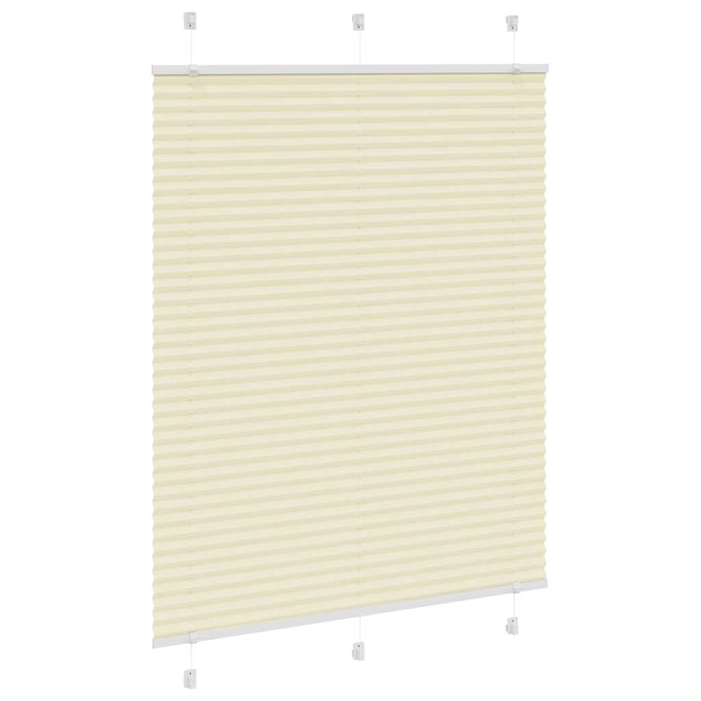 Pleated blind cream 110x150 cm fabric width 109.4 cm polyester