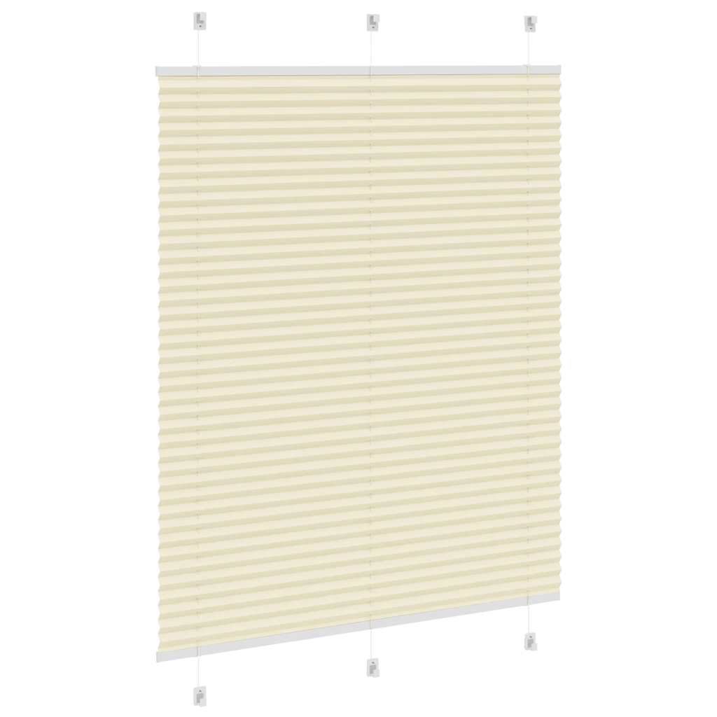 Pleated blind cream 110x150 cm fabric width 109.4 cm polyester
