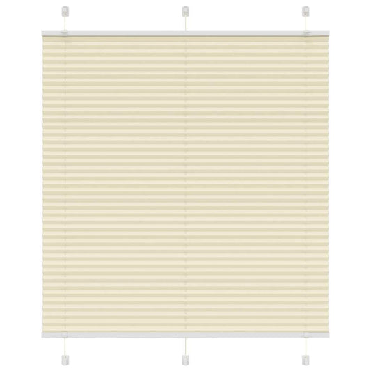 Pleated blind cream 115x150 cm fabric width 114.4 cm polyester