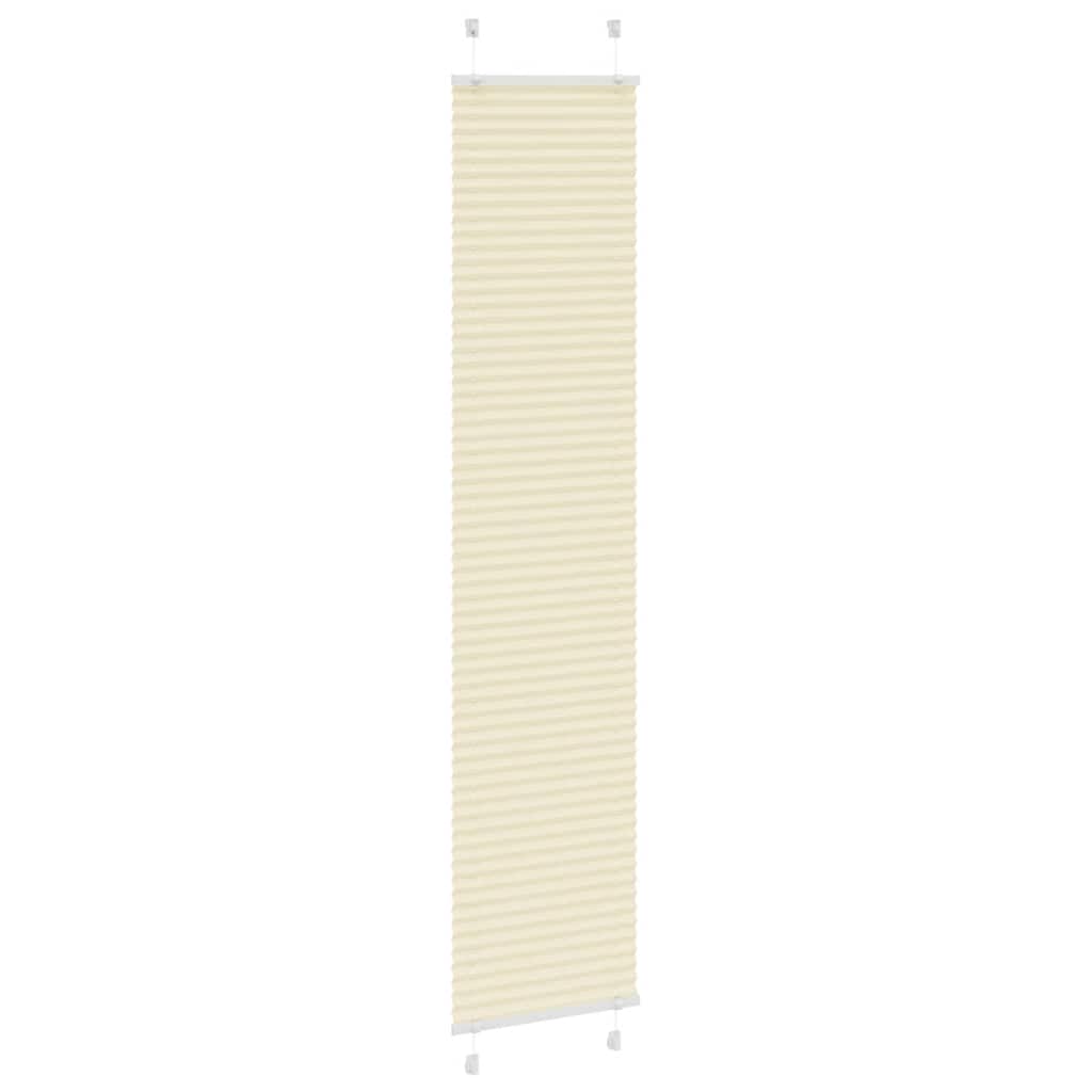 Store plissé crème 40x200 cm Largeur tissu 39,4 cm Polyester