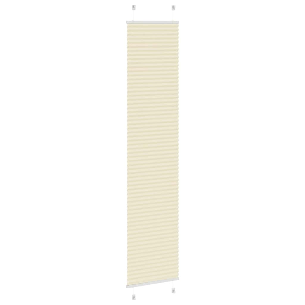 Store plissé crème 40x200 cm Largeur tissu 39,4 cm Polyester
