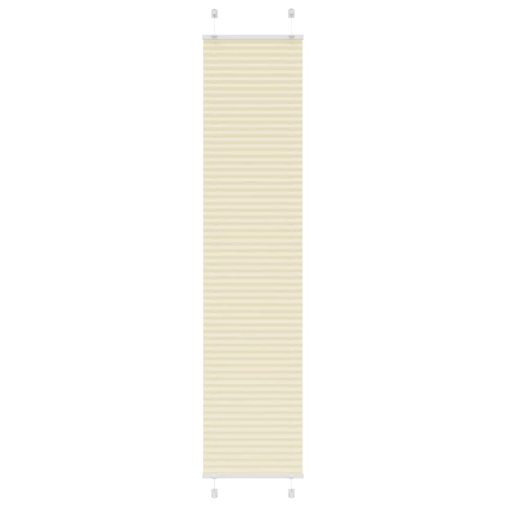 Store plissé crème 45x200 cm largeur tissu 44,4 cm polyester