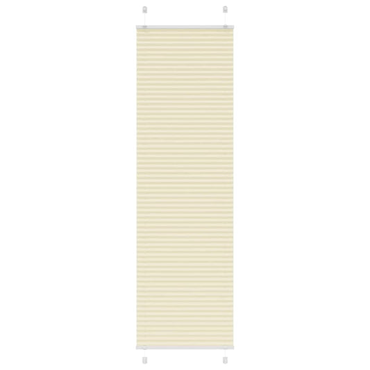 Pleated blind cream 65x200 cm fabric width 64.4 cm polyester