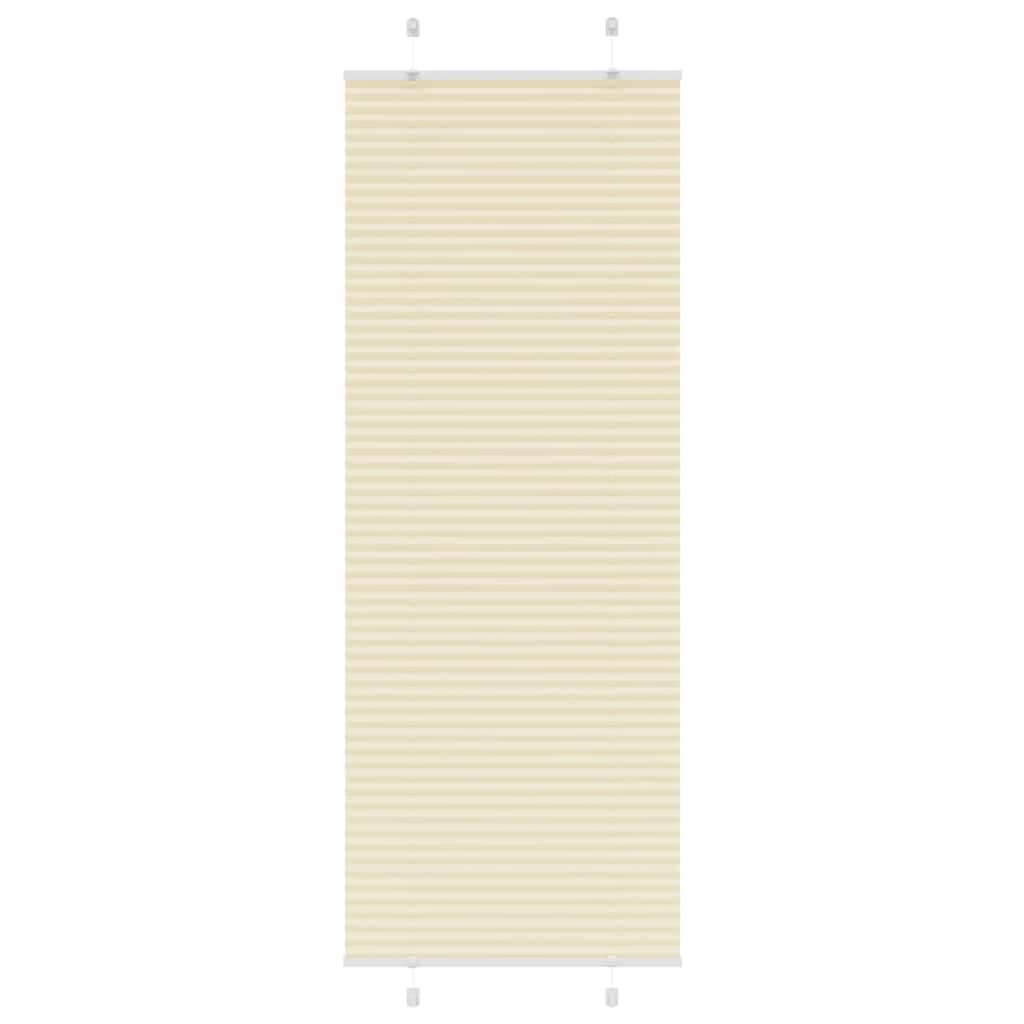 Store plissé crème 80x200 cm Largeur du tissu 79,4 cm Polyester