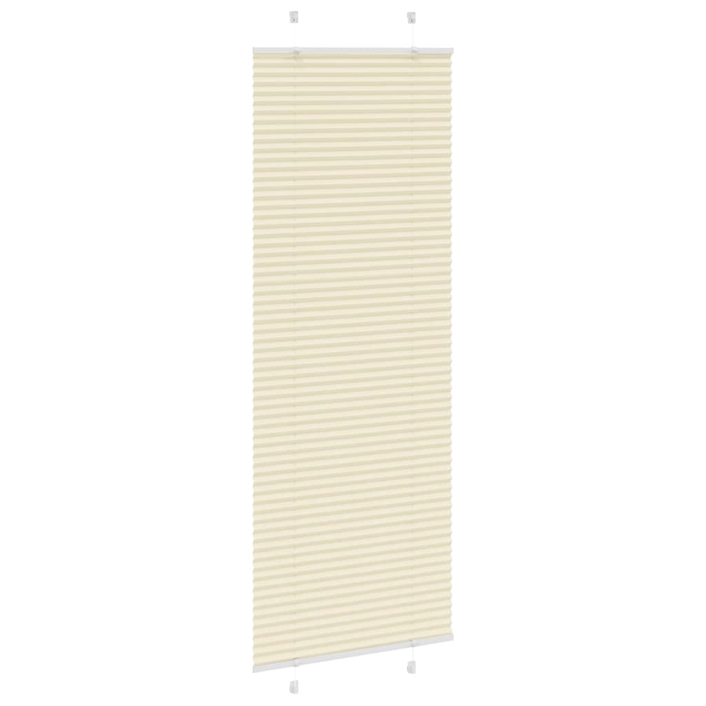 Store plissé crème 80x200 cm Largeur du tissu 79,4 cm Polyester