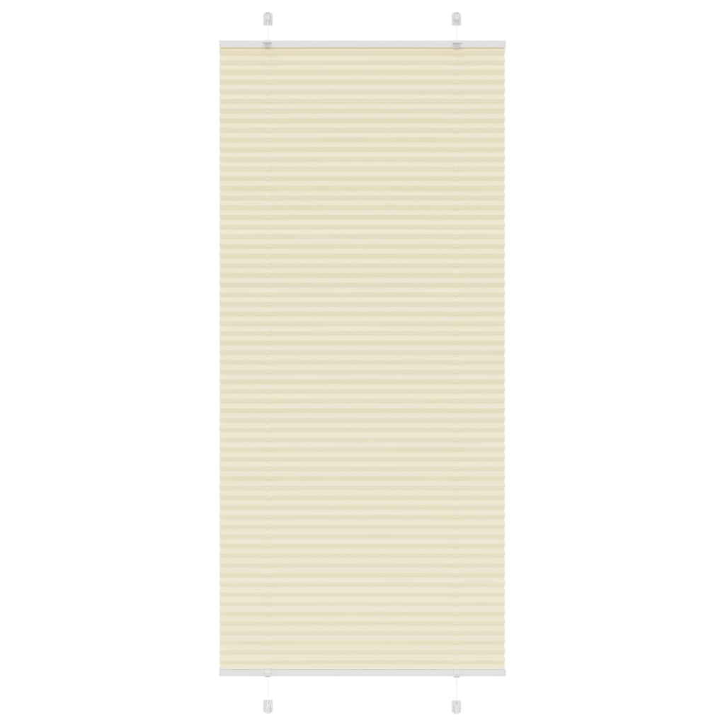 Plissé crème 95x200 cm largeur tissu 94,4 cm polyester