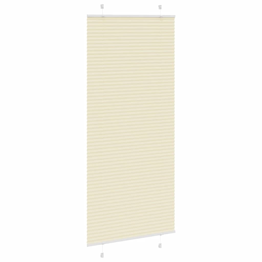 Plissé crème 95x200 cm largeur tissu 94,4 cm polyester