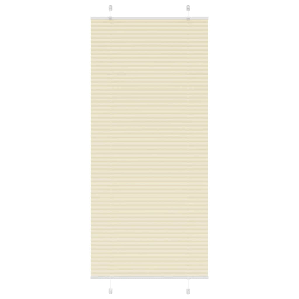 Store plissé crème 100x200 cm largeur du tissu 99,4 cm polyester