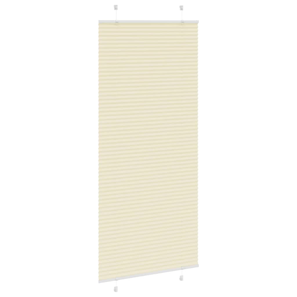 Store plissé crème 100x200 cm largeur du tissu 99,4 cm polyester