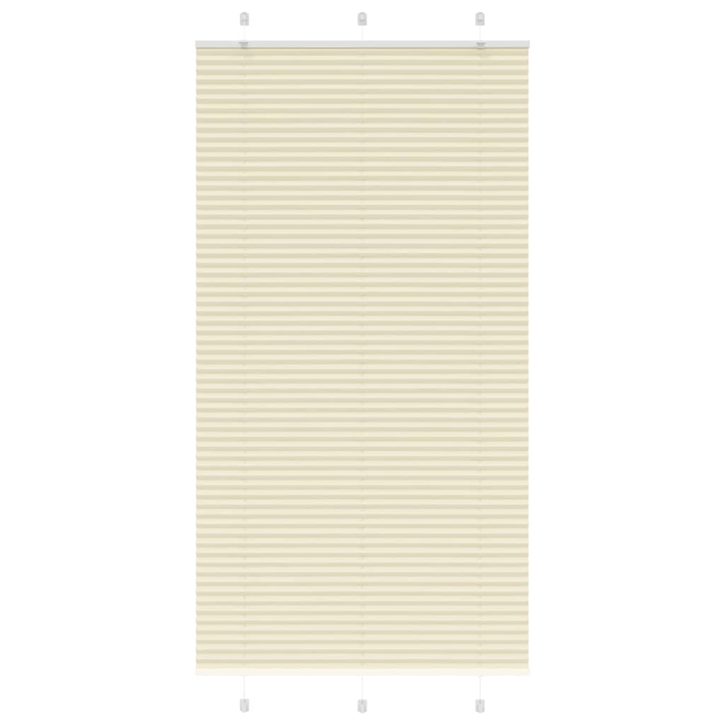 Store plissé crème 105x200 cm Largeur tissu 104,4 cm Polyester
