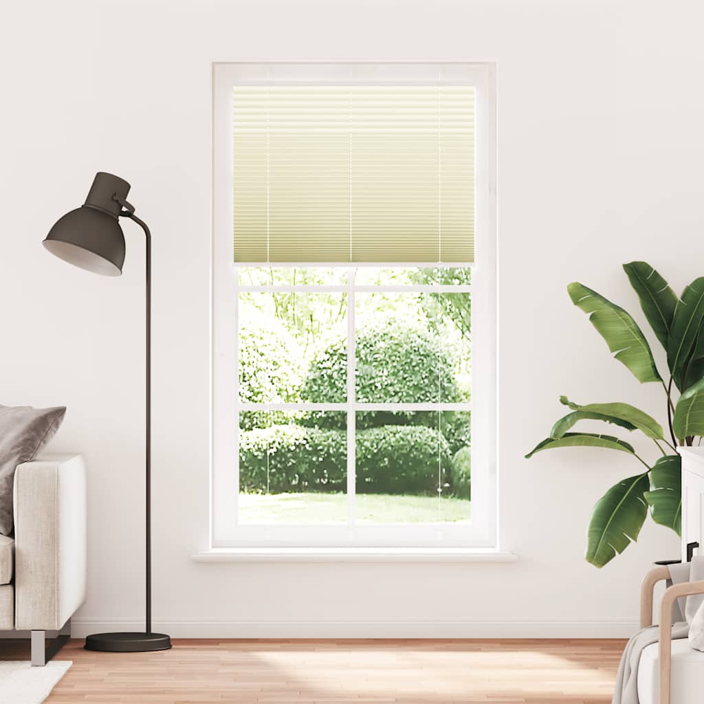 Store plissé crème 105x200 cm Largeur tissu 104,4 cm Polyester