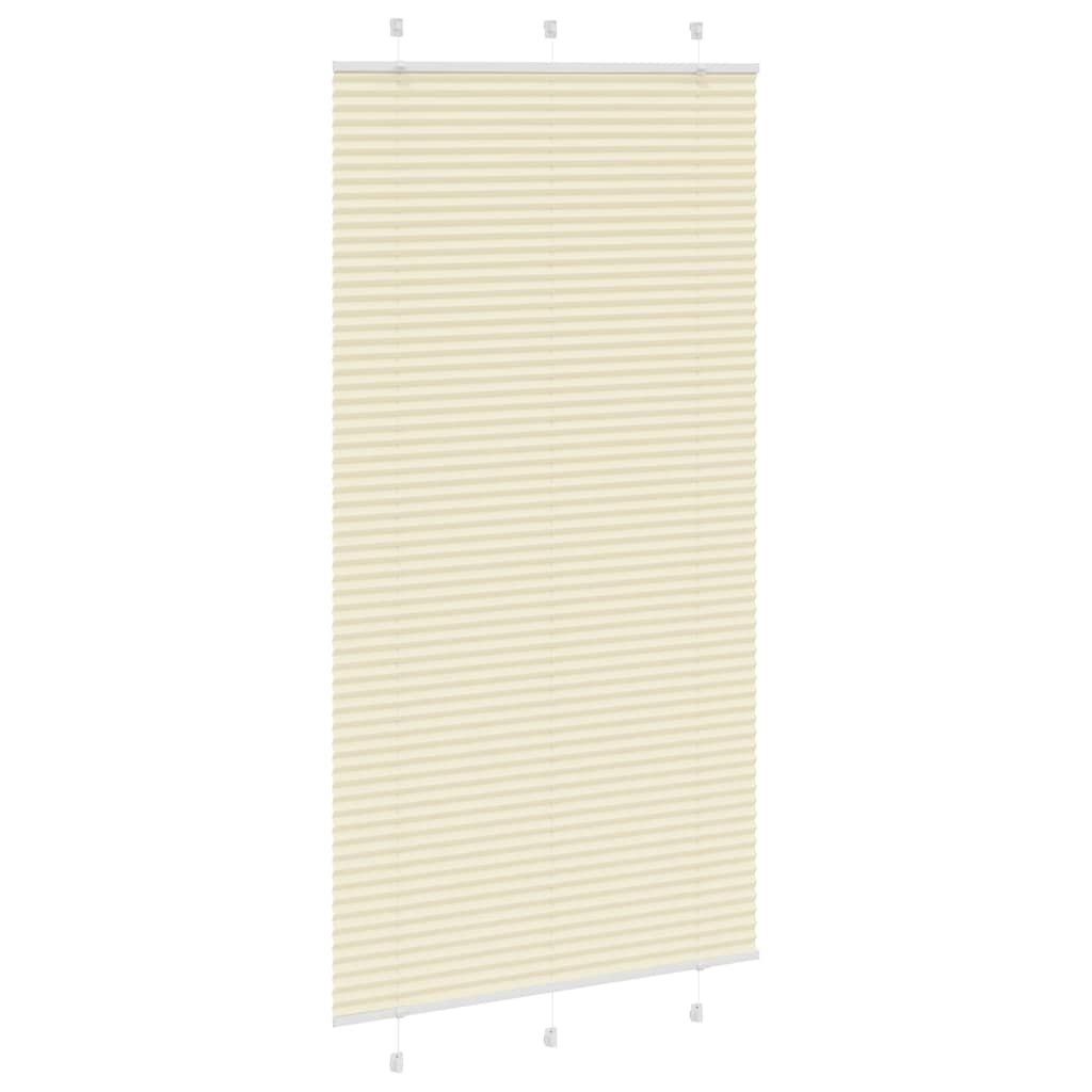 Store plissé crème 105x200 cm Largeur tissu 104,4 cm Polyester