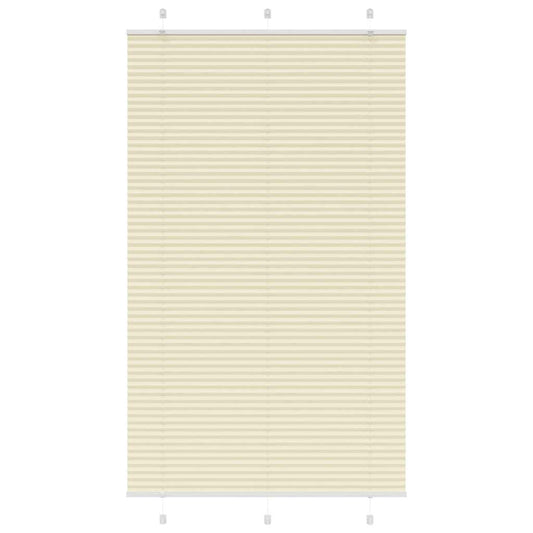 Pleated blind cream 120x200 cm fabric width 119.4 cm polyester