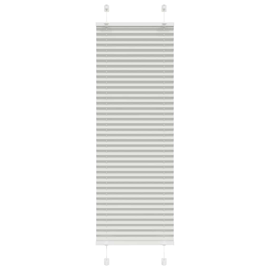 Plissee Hellgrau 40x100 cm Stoffbreite 39,4 cm Polyester