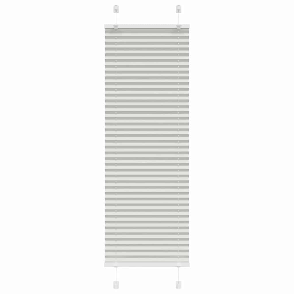 Plissee Hellgrau 50x100 cm Stoffbreite 49,4 cm Polyester