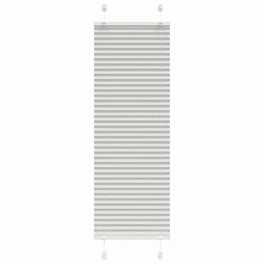 Pleated Blind Light Grey 50x100 cm Fabric Width 49.4 cm Polyester