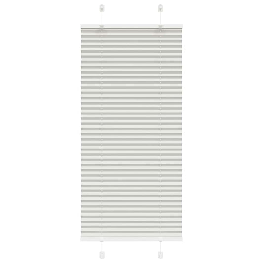 Store plissé gris clair 60x100 cm largeur du tissu 59,4 cm polyester