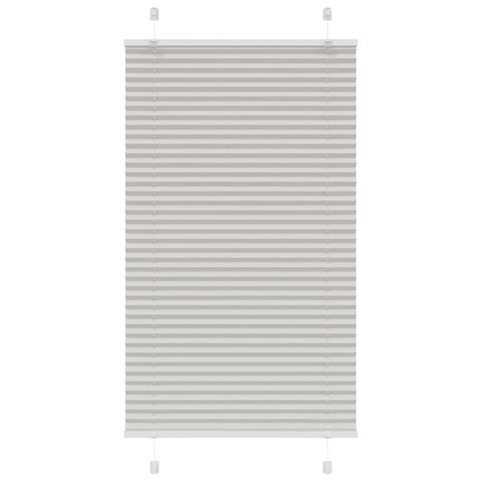 Store plissé gris clair 70x100 cm largeur tissu 69,4 cm polyester