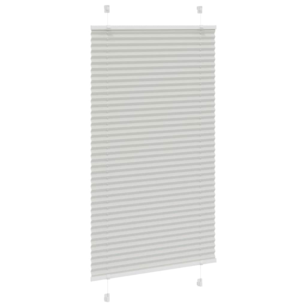 Plissee Hellgrau 70x100 cm Stoffbreite 69,4 cm Polyester