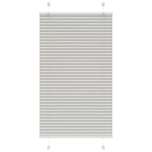 Store plissé gris clair 80x100 cm Largeur du tissu 79,4 cm Polyester
