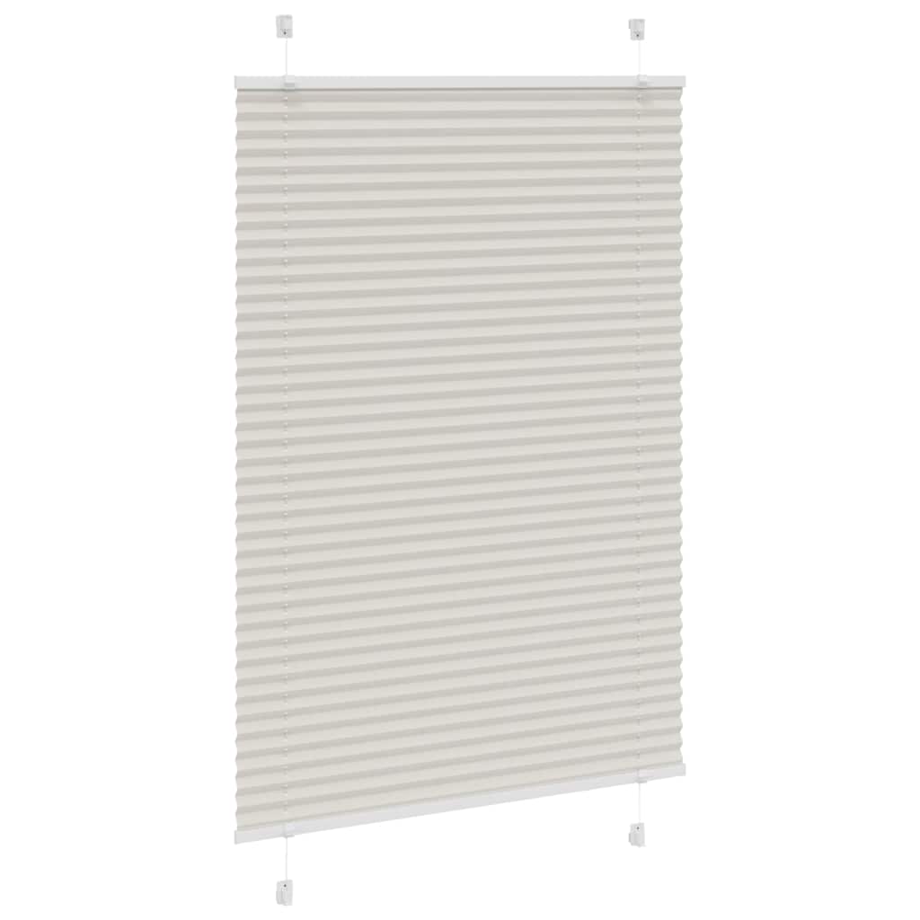 Store plissé gris clair 90x100 cm Largeur du tissu 89,4 cm Polyester