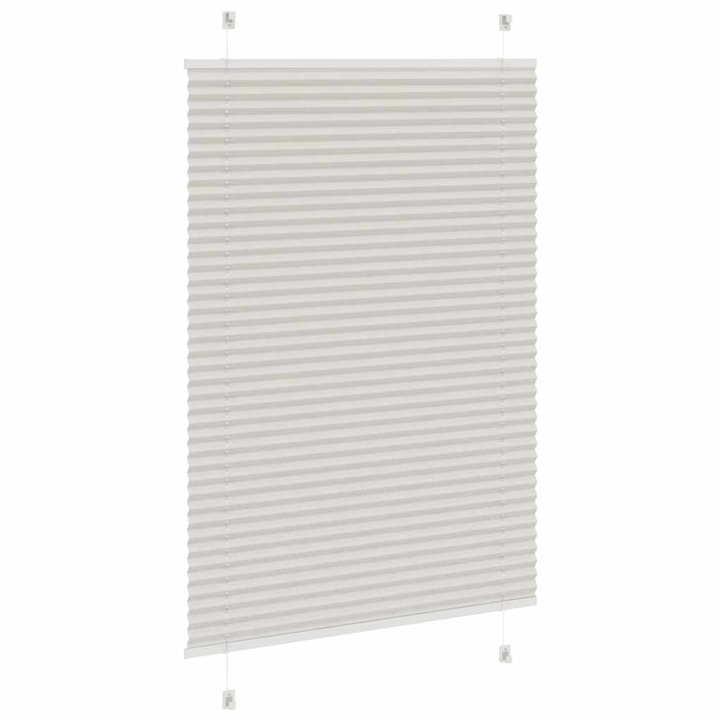 Store plissé gris clair 90x100 cm Largeur du tissu 89,4 cm Polyester