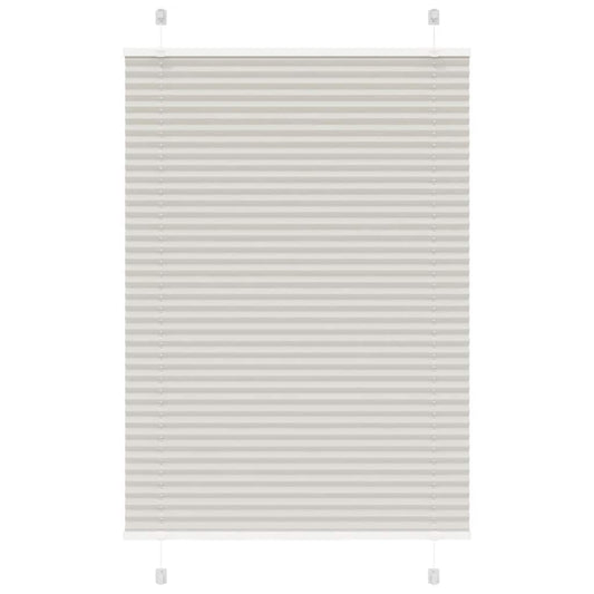 Store plissé gris clair 95x100 cm largeur du tissu 94,4 cm polyester