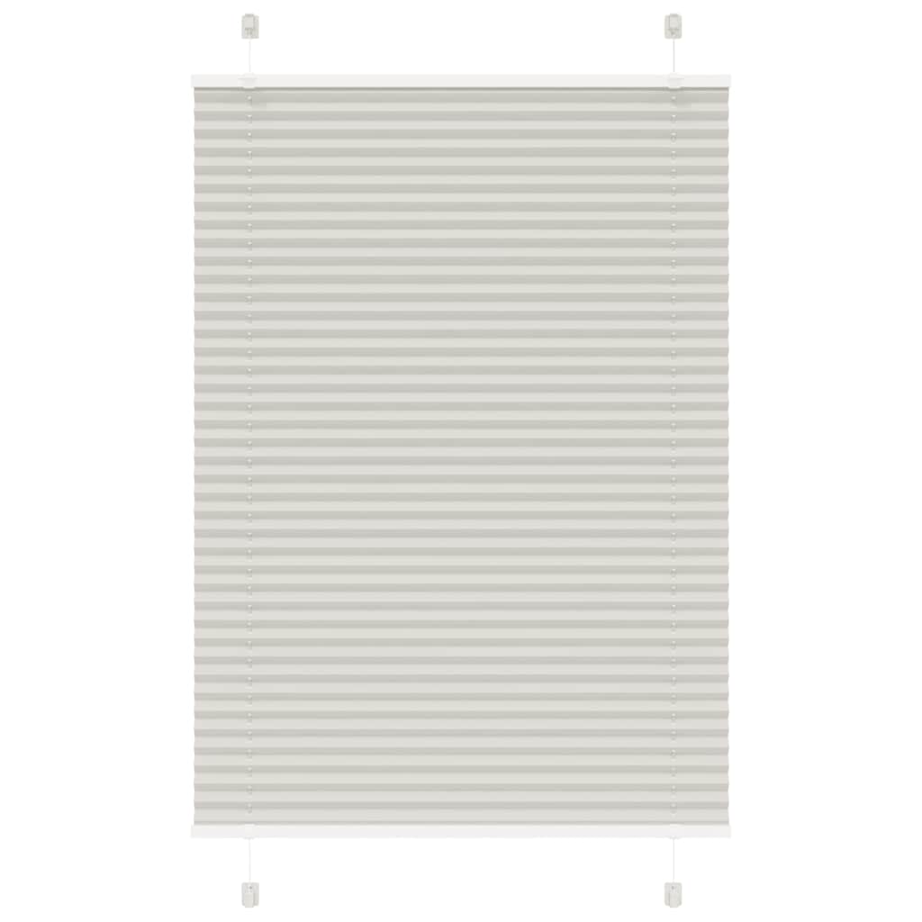 Plissee Hellgrau 100x100 cm Stoffbreite 99,4 cm Polyester