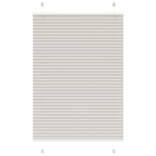 Store plissé gris clair 100x100 cm largeur tissu 99,4 cm polyester