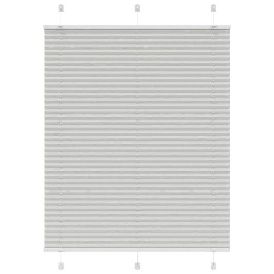 Store plissé gris clair 110x100 cm Largeur du tissu 109,4 cm Polyester