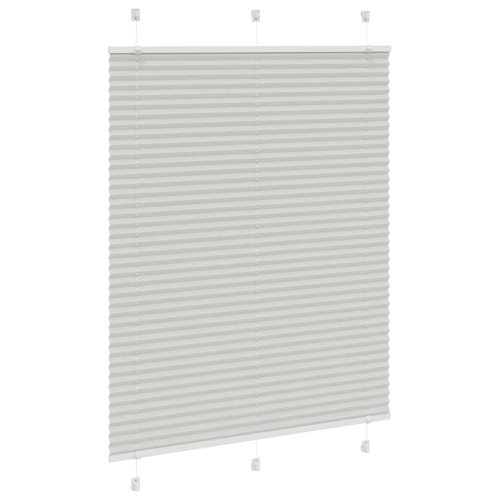 Store plissé gris clair 110x100 cm Largeur du tissu 109,4 cm Polyester