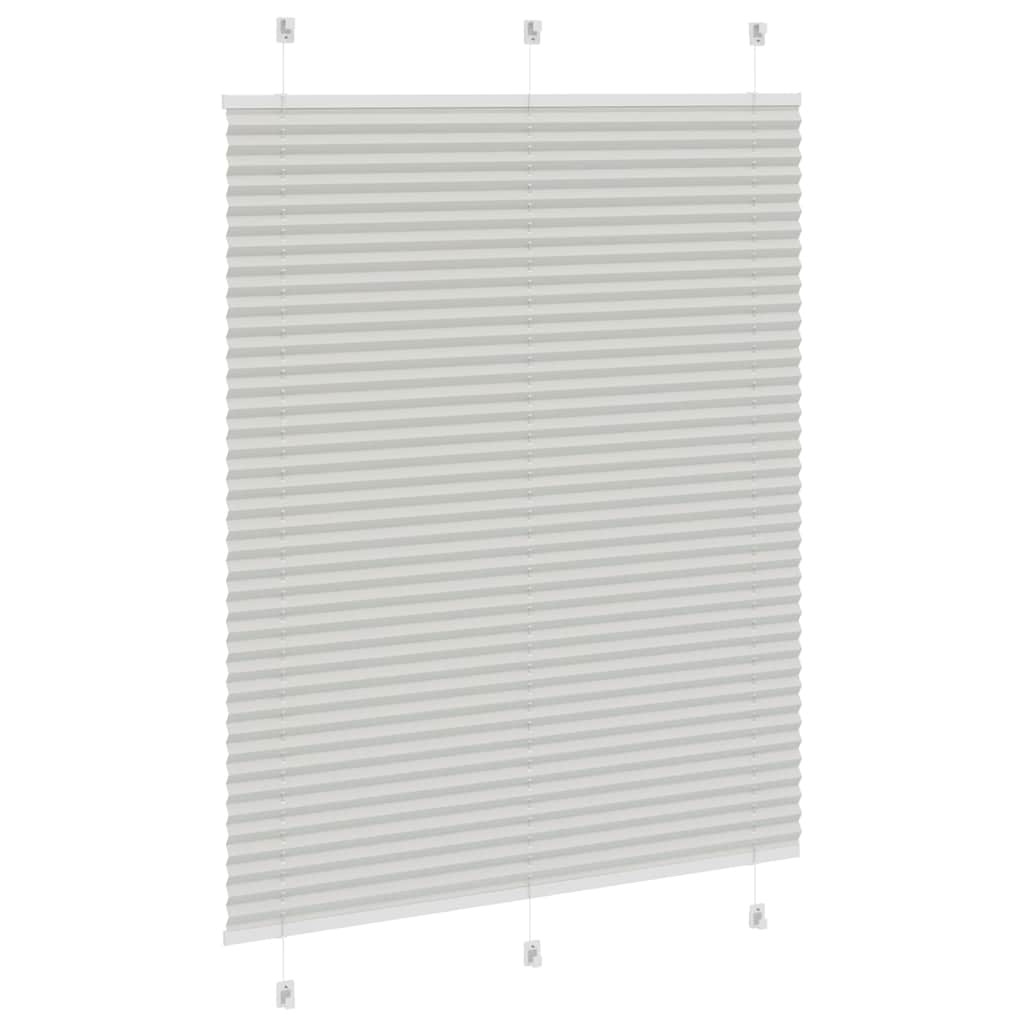 Store plissé gris clair 110x100 cm Largeur du tissu 109,4 cm Polyester