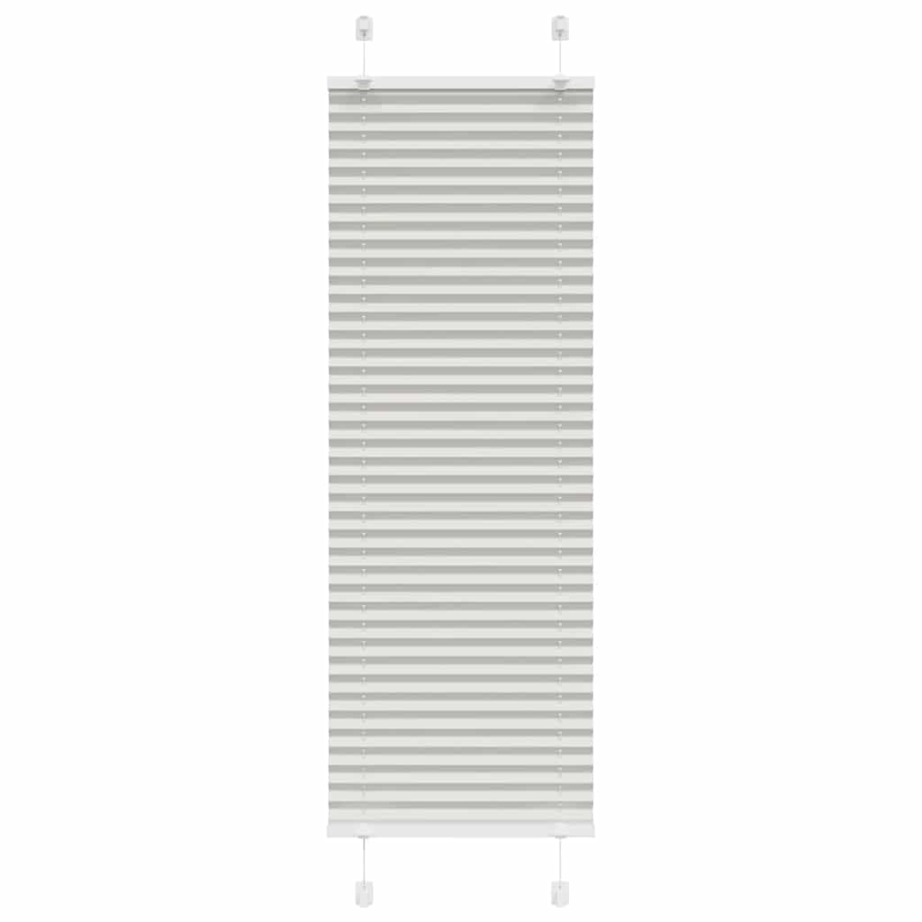Plissee Hellgrau 40x150 cm Stoffbreite 39,4 cm Polyester