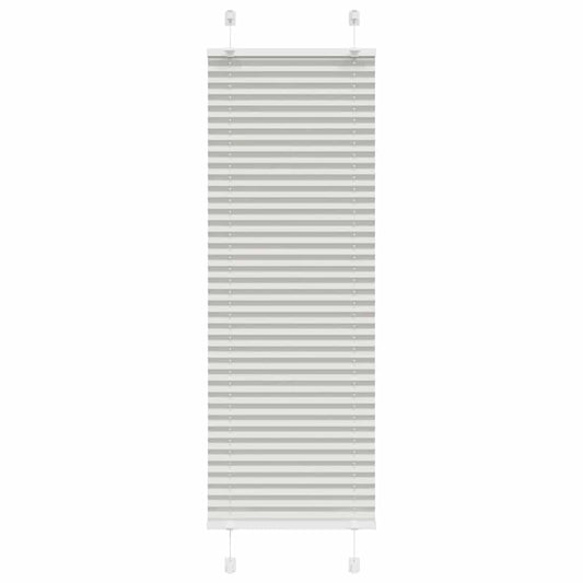 Store plissé gris clair 40x150 cm largeur du tissu 39,4 cm polyester