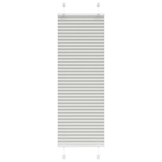 Pleated Blind Light Grey 50x150 cm Fabric Width 49.4 cm Polyester