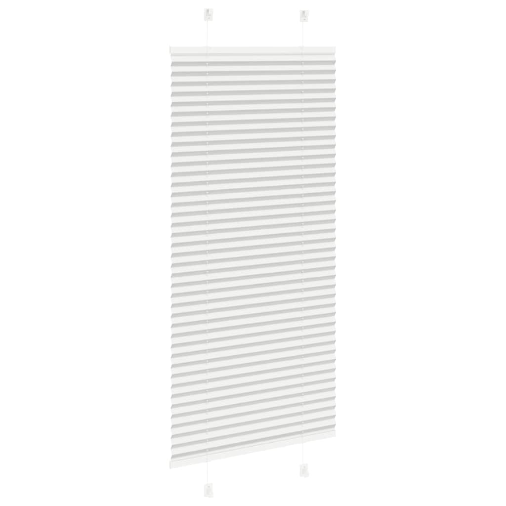 Store plissé gris clair 55x150 cm largeur tissu 54,4 cm polyester