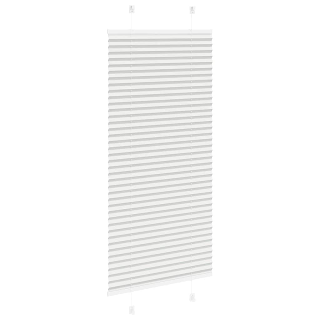Pleated Blind Light Gray 60x150 cm Fabric Width 59.4 cm Polyester